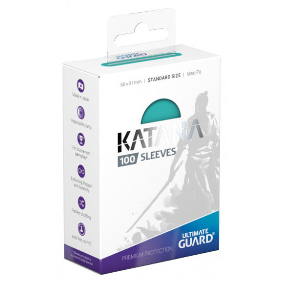 Ultimate Guard: Katana Sleeves - 100 Count Standard Size (Turquoise)