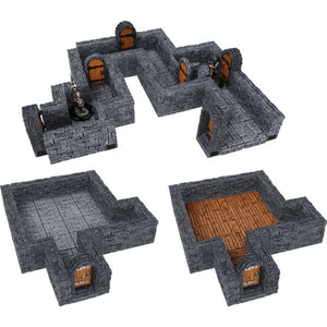 WarLock Tiles: Expansion Pack - 1" Dungeon Straight Walls