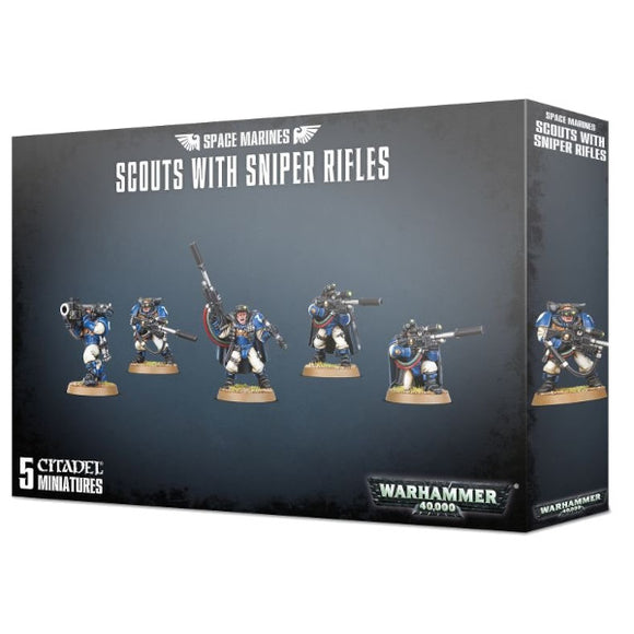 Warhammer 40K: Space Marines - Scouts with Sniper Rifles